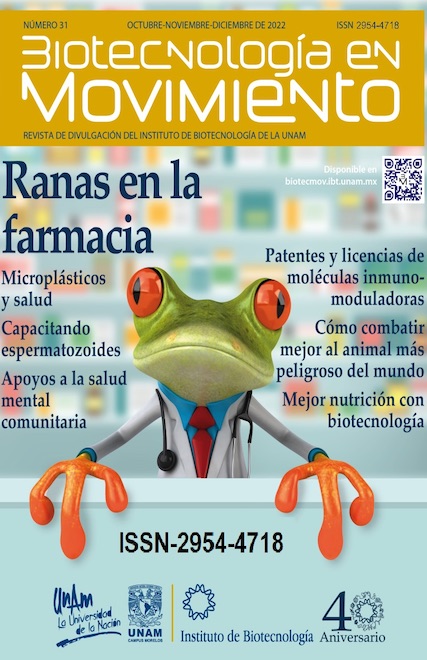 NUEVO número e ISSN 2954-4718 de Biotecnología en Movimiento (No. 31) Oct-Nov-Dic 2022