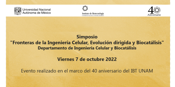Fronteras de la Ingeniería Celular, Evolución dirigida y Biocatálisis