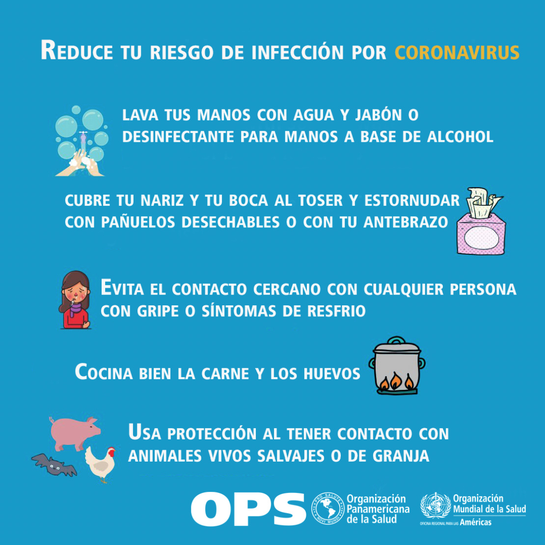 Reduce tu riesgo de infeccin por coronavirus