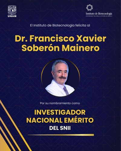 Nombran Investigador Nacional Emrito del SNII al Dr. Francisco Xavier Sobern Mainero