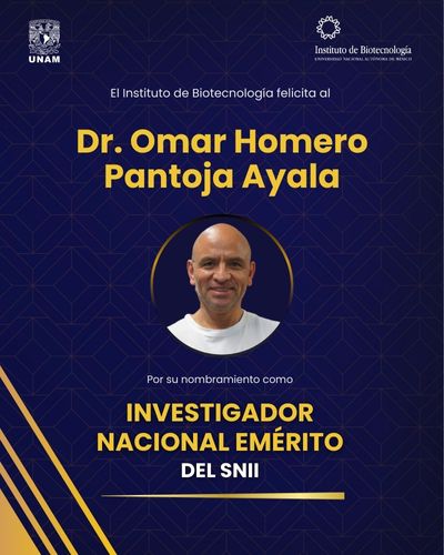 Nombran Investigador Nacional Emrito del SNII al Dr. Omar Homero Pantoja Ayala